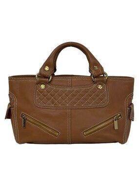 Celine Handbag Boogie Bag Brown Leather
